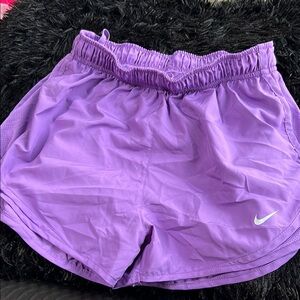 Nike Purple Athletic Shorts with Elastic Waistband